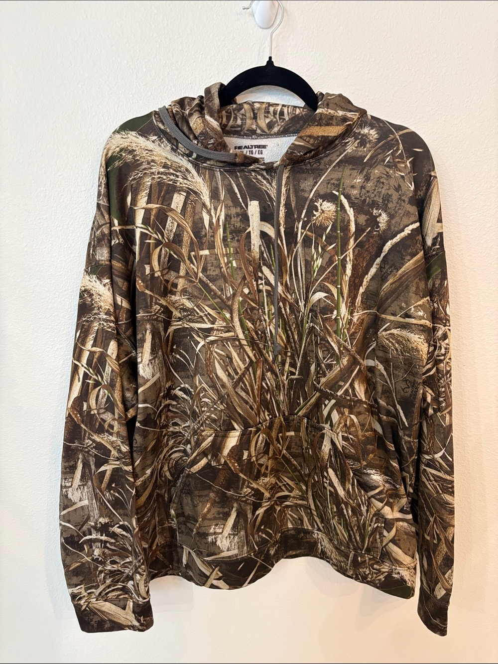 Realtree Max-5 Camo Crewneck Sweatshirt in Brown and Green Size XL